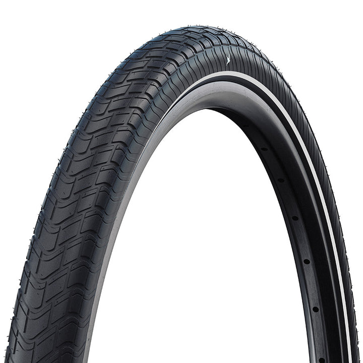 Schwalbe Motion Big Apple Hybrid Tire 29''x2.00 Wire Clincher Addix Green RaceGuard Reflex 67TPI Black