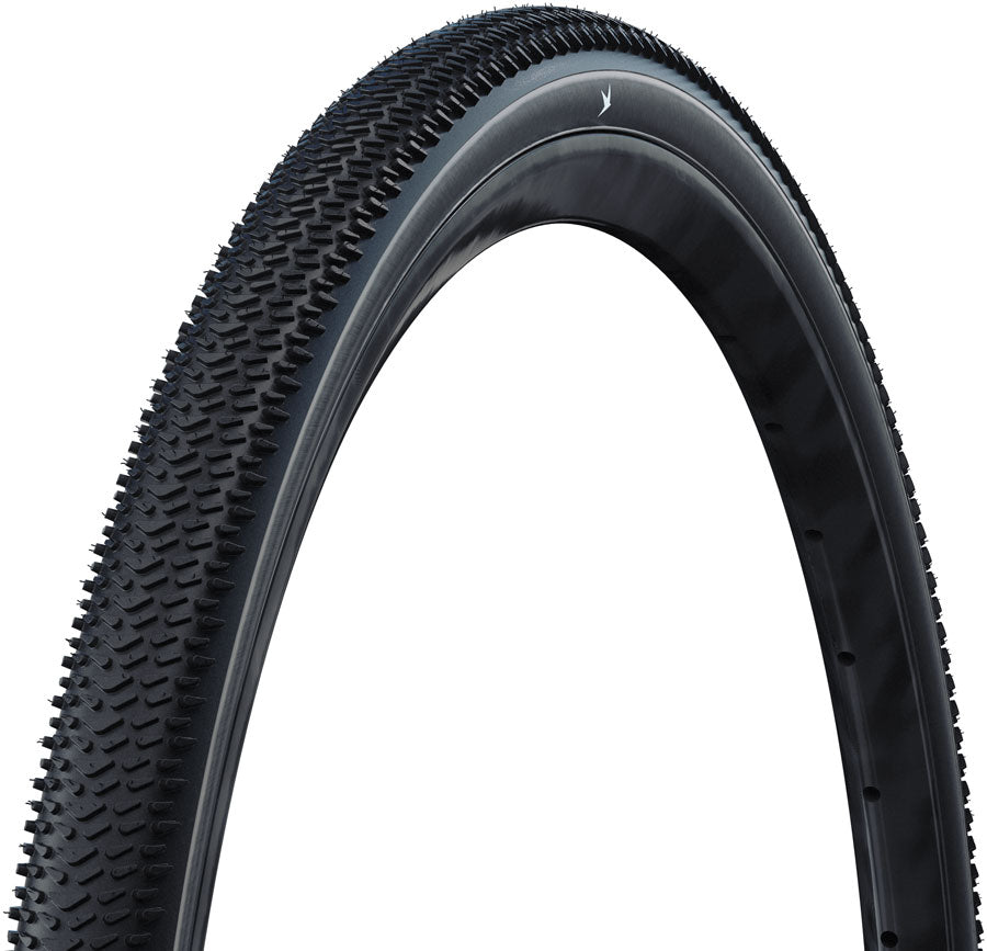 Schwalbe G-One R Tire - 700 x 40 Tubeless Folding BLK Performance RaceGuard Addix Green E-25