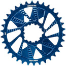 Wheels Manufacturing Direct Mount Chainring - 34t SRAM 3-Bolt Direct Mount 3mm Offset T-Type Chain Compatible Blue