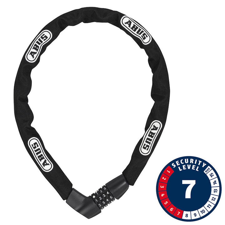Candado de cadena Abus Tresor 1385 Combo 7 mm 85 cm 2,8 negro