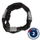 Abus 1200 Web Chain Lock Combo 4mm 60cm 2 Black