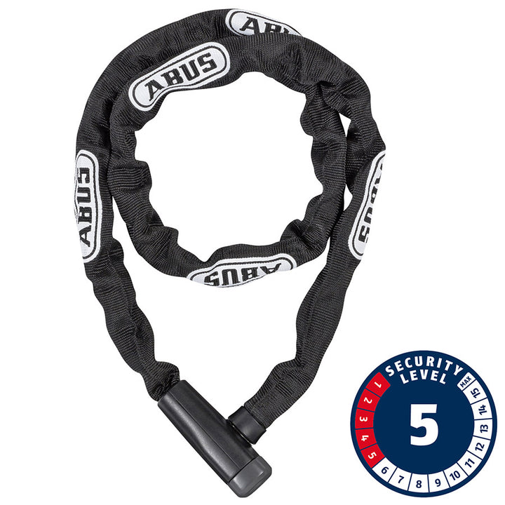 ABUS Steel-O-Chain 5805K Keyed Lock: 110/5mm Black