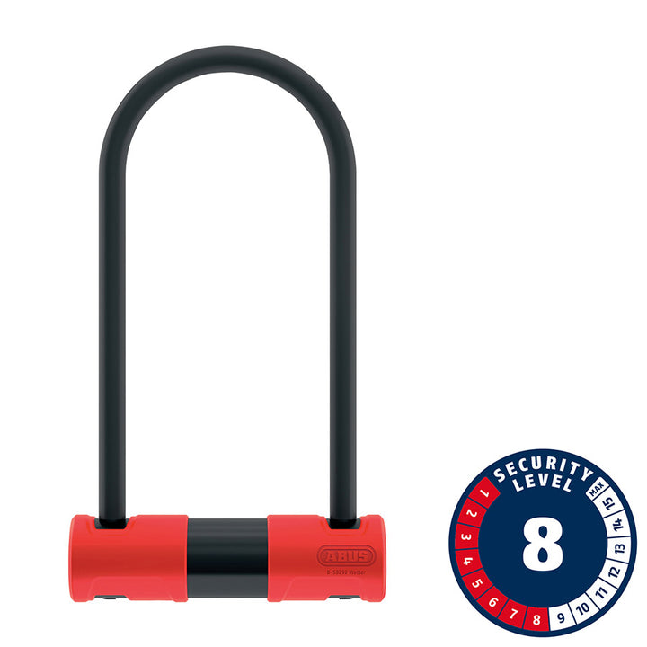 Llave en U Abus 440A con alarma, 170 x 230 mm, 6,7 x 9 mm, grosor: 12 mm, color negro