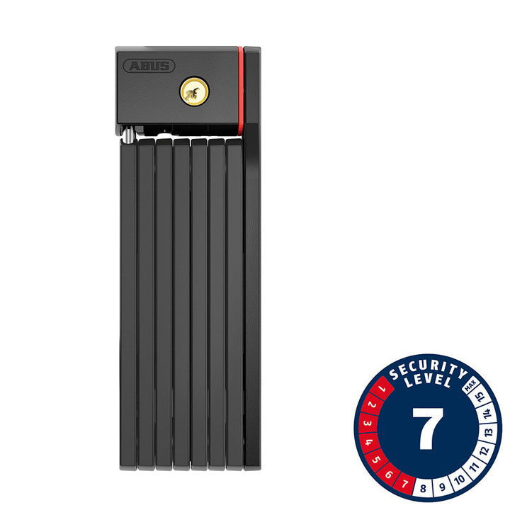 Candado plegable Abus uGrip Bordo BIG 5700 (100 cm/3,3 pies), con llave, color negro