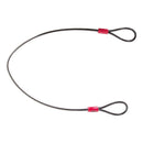 ABUS Cobra Seat Leash: 5mm x 75cm (2.5ft): Black