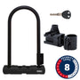 Abus Ultra 410K U-Lock Key 12mm 170x230mm 6.7x9 SH34 Black