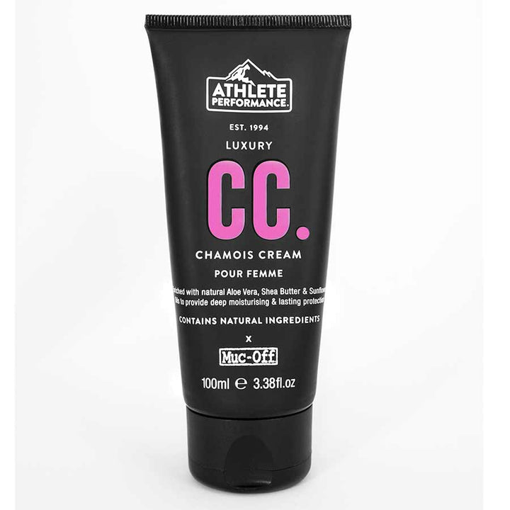 Crema de gamuza CC de lujo para mujer Athlete Performance de Muc-Off: tubo de 100 ml