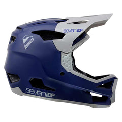 Casco integral de fibra de vidrio 7iDP Project 23, azul espacial mate/gris brillante, talla S 55-56 cm