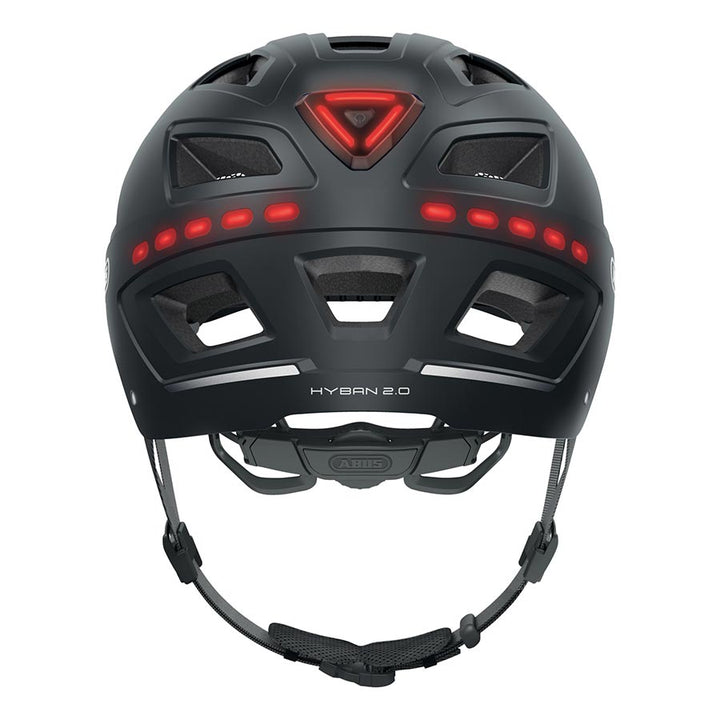 Abus Hyban 2.0 LED Helmet - Signal Black Large