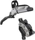 SRAM Maven Ultimate Disc Brake Lever - Front Post Mount 950mm Hose 4-Piston Carbon Lever Blade Ti Hardware Silver/BLK B1