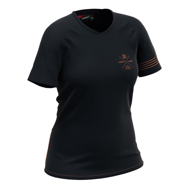 Maillot Leatt MTB AllMtn 2.0 para mujer, color negro, talla XS