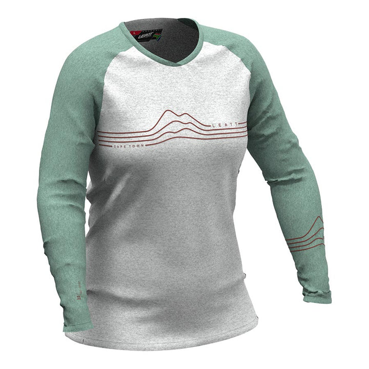 Maillot Leatt MTB AllMtn 3.0 para mujer, color pistacho, talla S