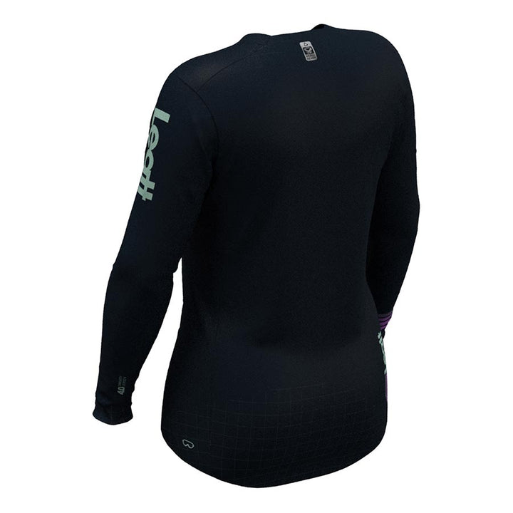 Maillot Leatt MTB Gravity 4.0 para mujer, color negro, talla XS