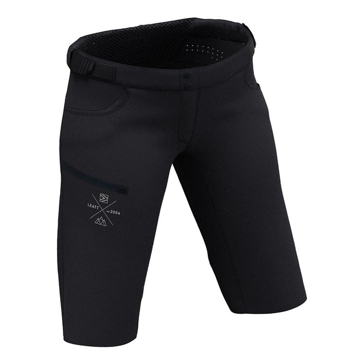 Pantalones cortos Leatt MTB AllMtn 3.0 para mujer, color negro, talla XS