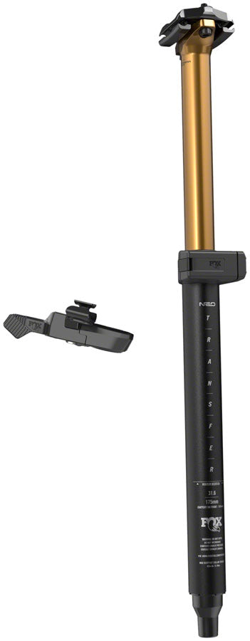 FOX Transfer Neo Factory Series Wireless Dropper Seatpost - 31.6 mm 225 mm Internal Routing Kashima Coat