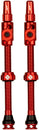 Muc-Off Big Bore Lite Tubeless Valve Stems - 2XLarge 70mm  Red