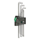 Juego de llaves Allen Wera 950/9 Hex-Plus (métricas)