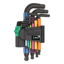 Juego de 2 llaves Allen Wera 950/9 Hex-Plus Multicolor, métricas, BlackLaser