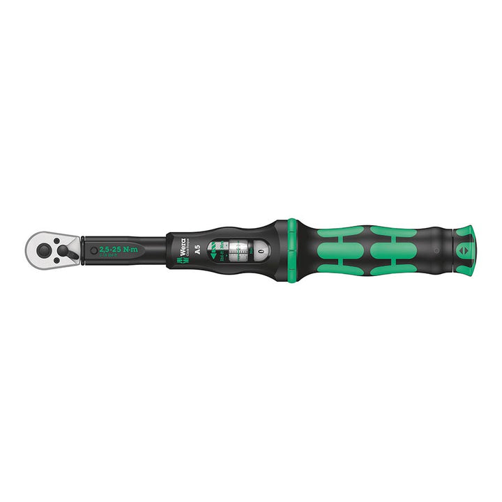 Llave dinamométrica Wera Click-Torque A 5 con trinquete reversible de 1/4"