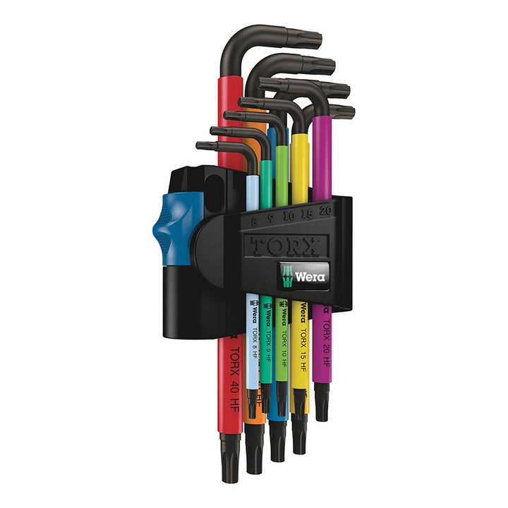 Juego de llaves Torx Wera 967/9 TX HF de 1 pieza (9 piezas, con soporte, multicolor)