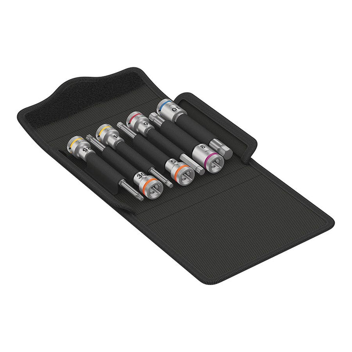 Juego de llaves de vaso y puntas de 3/8" para bicicleta Wera de 8 unidades