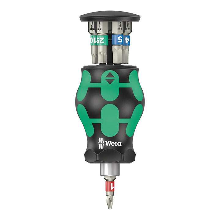Juego de herramientas para bicicleta Wera 11: destornillador y portapuntas corto