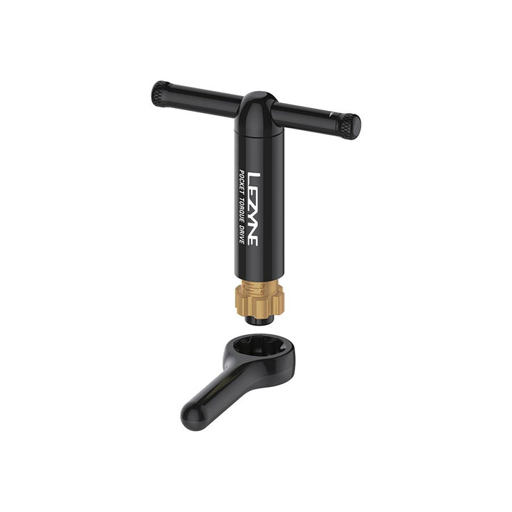 Llave dinamométrica de bolsillo Lezyne - 2-6 Nm, puntas T20 y T25 de 2,5, 3, 4 y 5 mm, con estuche de almacenamiento negro
