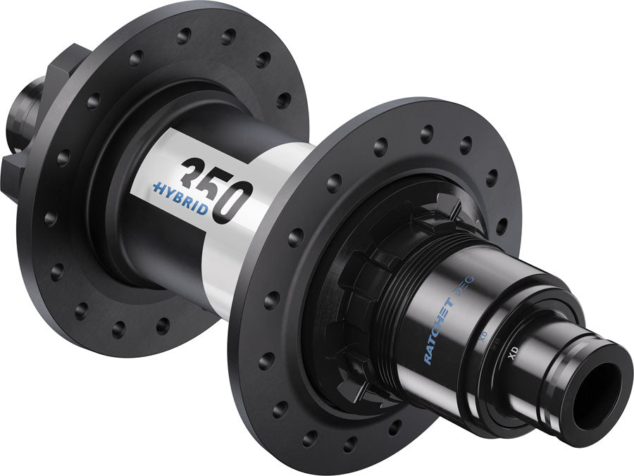 DT Swiss 350 DEG Hybrid Rear Hub - 12 x 148mm 6-Bolt XD BLK/White 32H DEG 60 DF