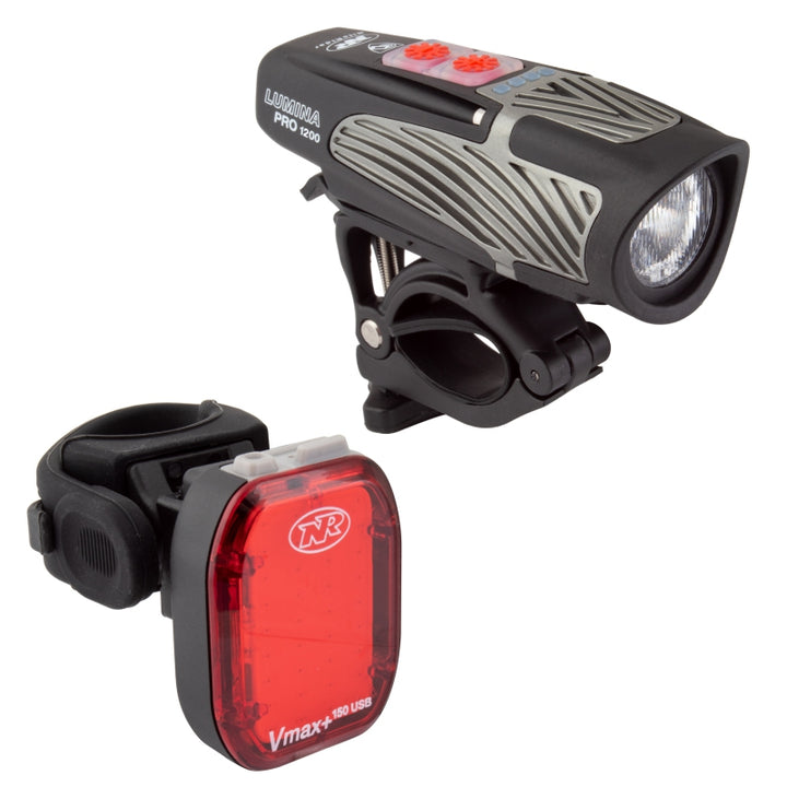 NiteRider Lumina Pro 1200 / Vmax+ 150 Light Set Black Set