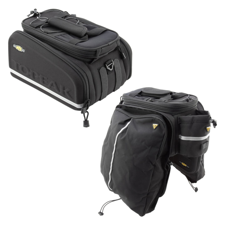 Bolsa para maletero Topeak MTS DXP, alforjas expandibles - Montaje con correa, color negro