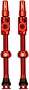 Muc-Off Big Bore Lite Tubeless Valve Stems - XLarge 60mm Red