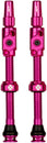 Muc-Off Big Bore Lite Tubeless Valve Stems - XLarge 60mm Pink
