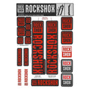 Kit de calcomanías para horquilla RockShox - 35 mm, rojo