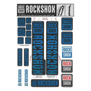 Kit de calcomanías para horquilla RockShox - 30/32 mm/RS1 azul