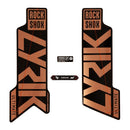 Kit de calcomanías para horquilla Rockshox - Lyrik Ultimate 27,5"/29" (lámina de cobre mate/negro brillante)