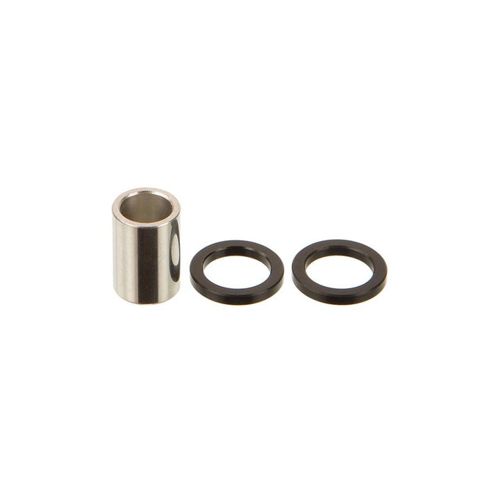 Herrajes de montaje para amortiguador trasero RockShox (3 piezas, 1/2", 9,5 x 18,0), compatibles con amortiguadores de sistema imperial métrico.