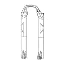 RockShox Lower Leg - 29/27.5+ 15 x 110mm SID A1-A4 Reba A1-A5 Reba A7 SID Select/Select+ 110-120mm B4 Diffusion BLK