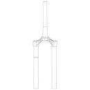 RockShox CSU - DebonAir 29" 15x110mm 42mm OS Tapered Steerer Pike B1-B2 Pike Select/Select+ 2020 Diffusion BLK