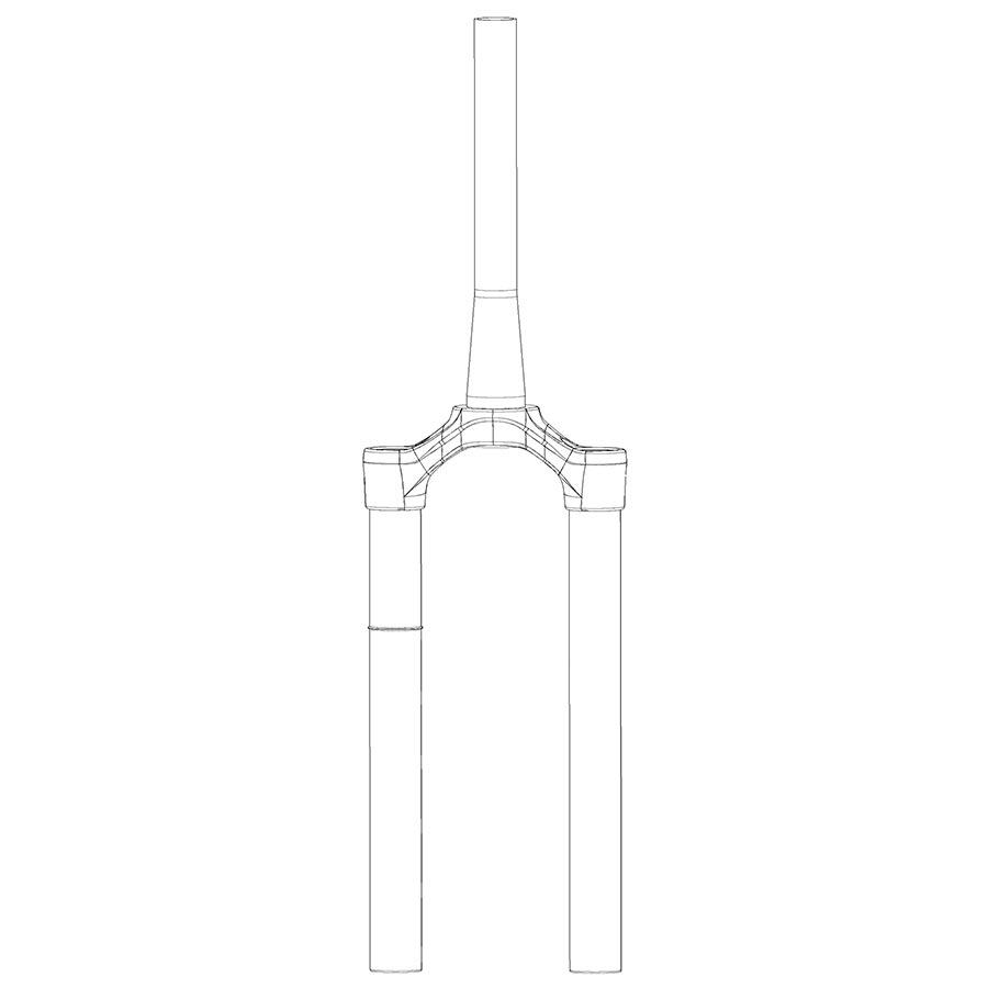 RockShox CSU - DebonAir 29&quot; 15x110mm 42mm OS Tapered Steerer Pike B1-B2 Pike Select/Select+ 2020 Diffusion BLK