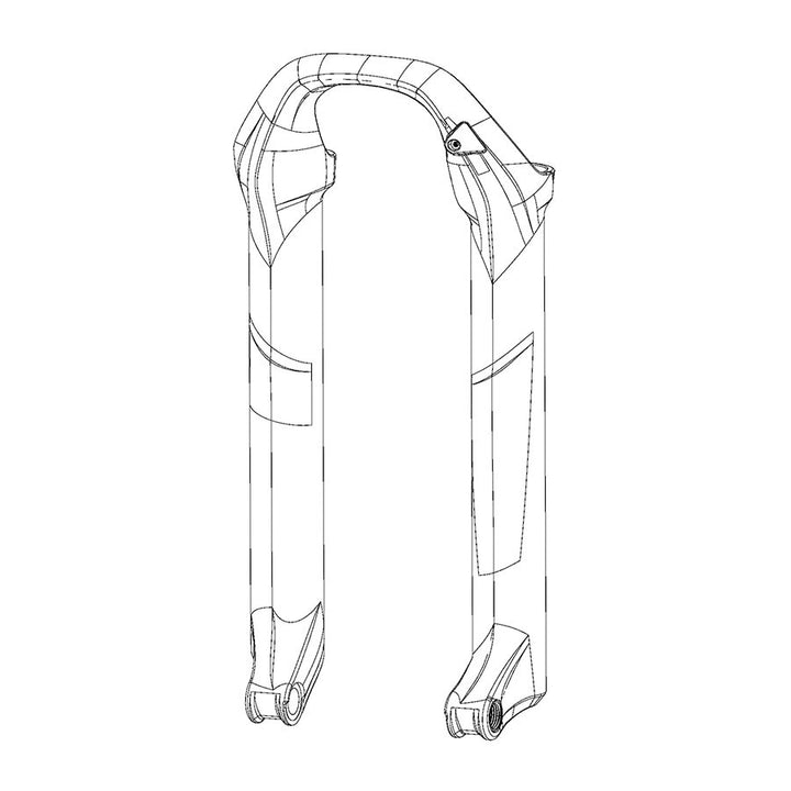 RockShox Lower Leg for Pike DJ 26 - Silver