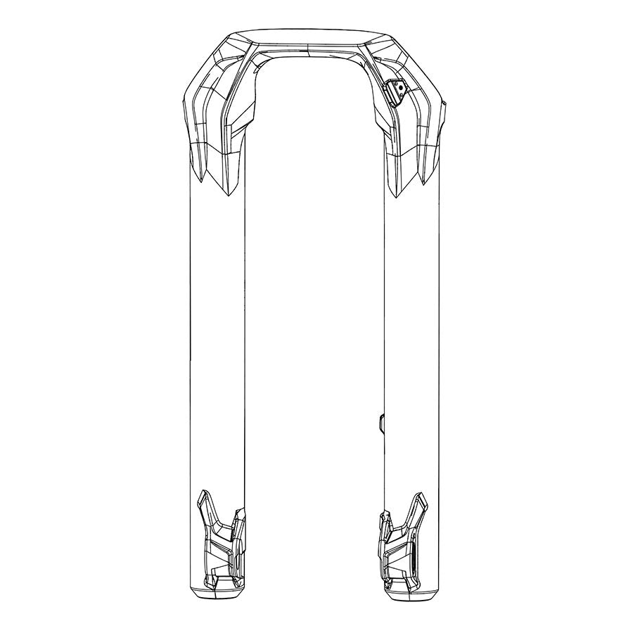 RockShox Lower Leg BoXXer C1 27.5&quot; 20 x 110 mm Boost Spacing Diffusion BLK