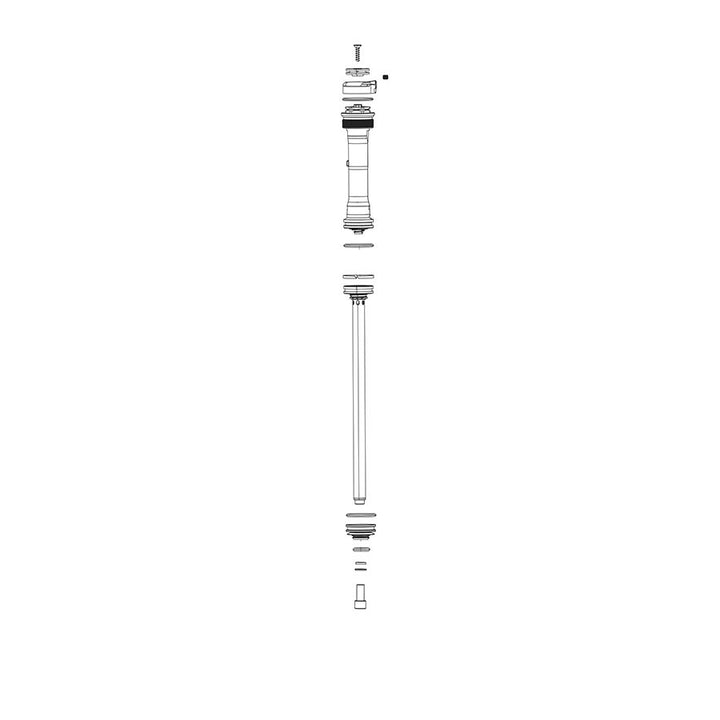 Amortiguador de compresión RockShox - Control remoto de movimiento llave en mano 17 mm POPLOC Pre-2013 PUSHLOC 35 PLATA A1 35 PLATA A1
