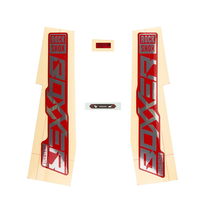 Kit de calcomanías RockShox para Boxxer ULT Polar/Rojo 11.4018.105.004