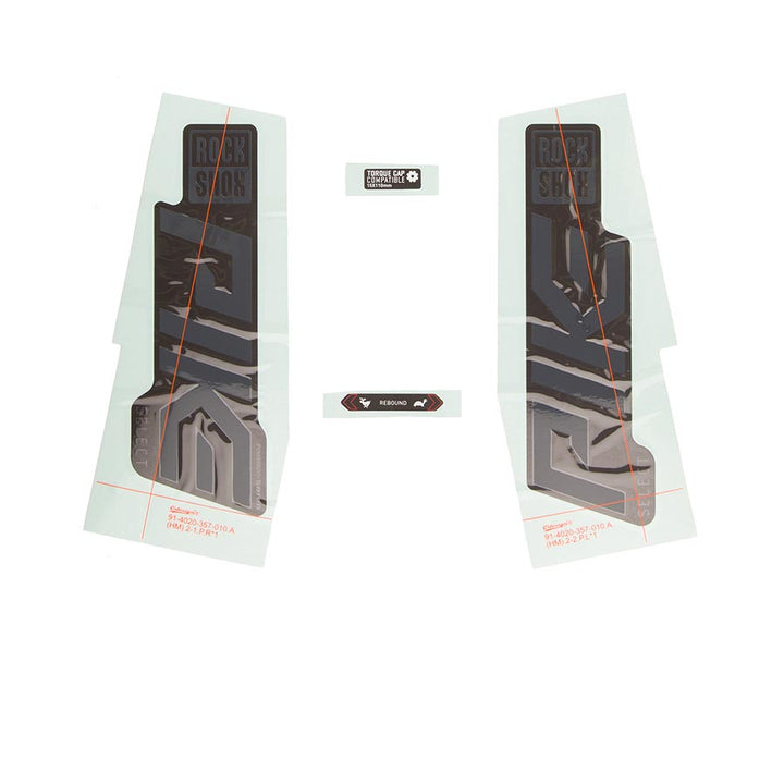 Kit de calcomanías RockShox para Pike SEL Gris/Negro 11.4018.105.005