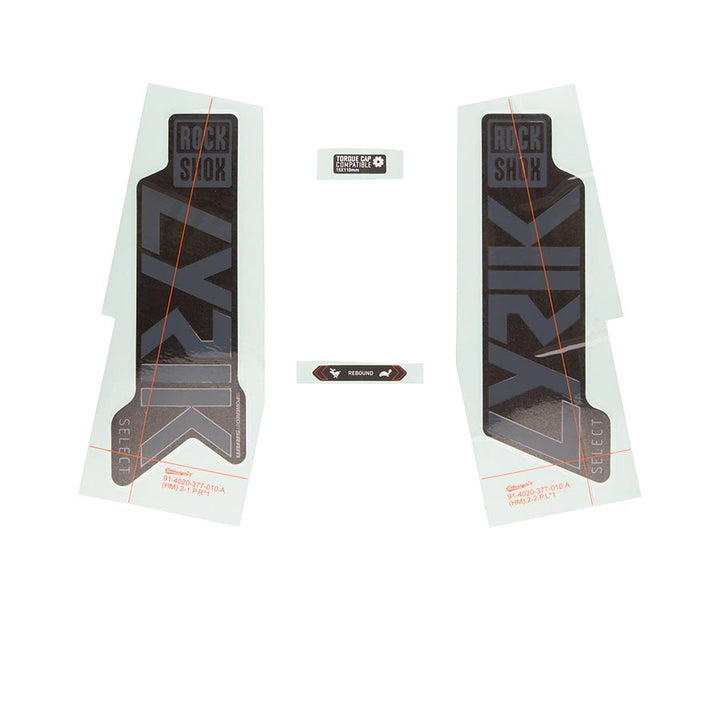 Kit de calcomanías RockShox para Lyrik SEL GGRY/DFB 11.4018.105.011