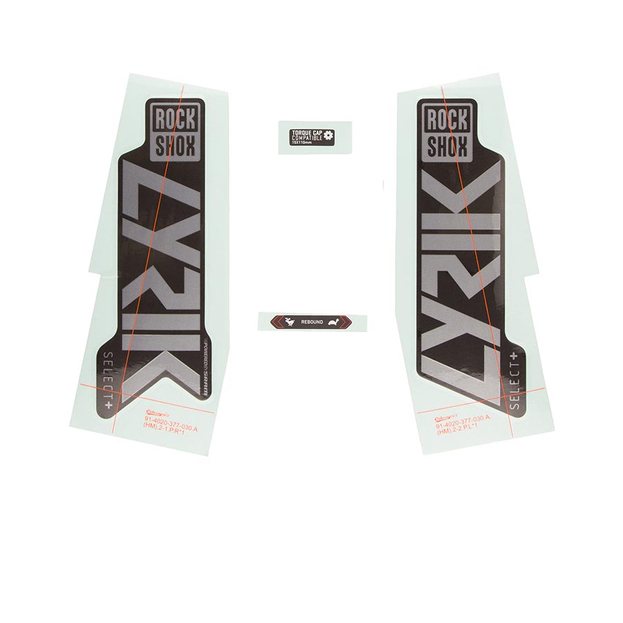 RockShox Lyrik Select+ Decal Kit