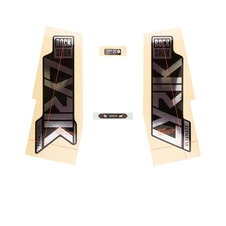 Kit de calcomanías para horquilla RockShox - Lyrik Ultimate 27/29" Polar Foil para negro brillante