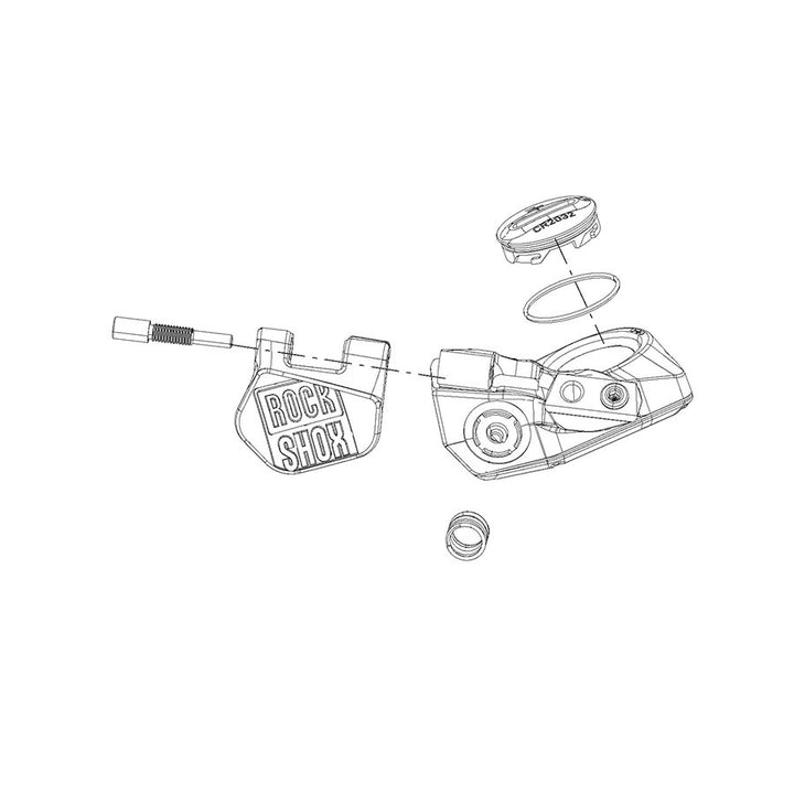 Kit de palanca/paleta RockShox Reverb AXS (con resorte y pasador)