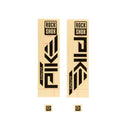 Kit de calcomanías para horquilla RockShox - Pike Ultimate 27.5"/29" Negro brillante para modelos plateados 2023+