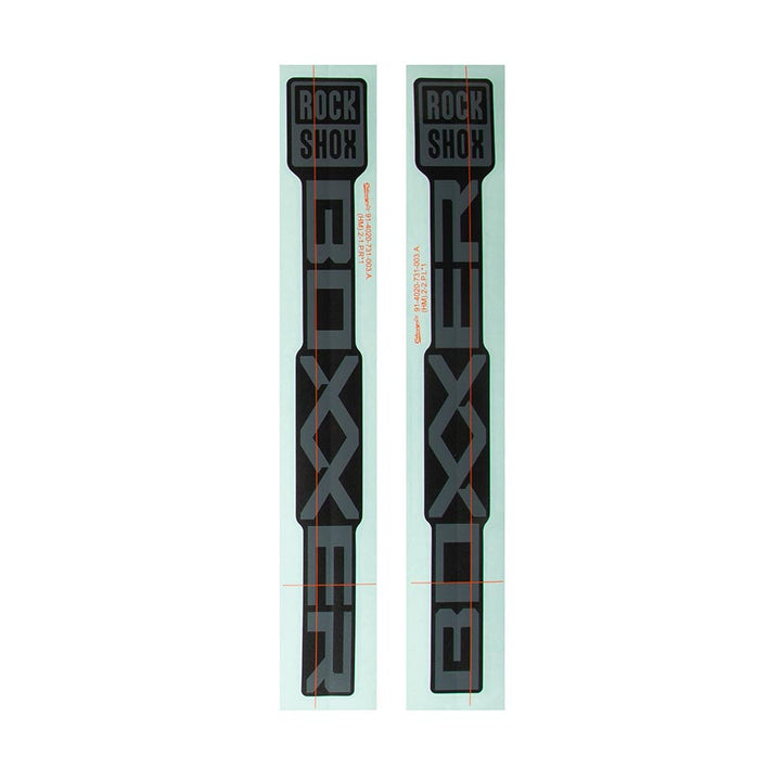 Kit de calcomanías RockShox para BoXXer Base D1 Gris para Diffusion Black